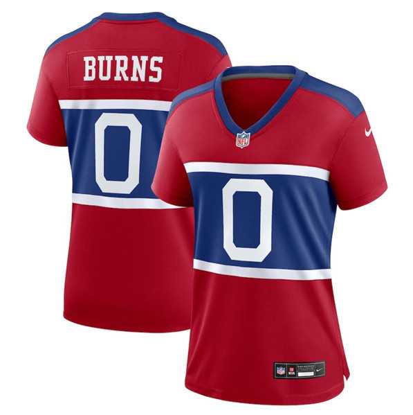 Womens New York Giants #0 Brian Burns Century Red Alternate Vapor Limited Football Stitched Jersey Dzhi->women nfl jersey->Women Jersey